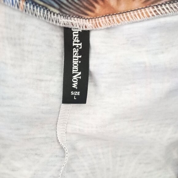 Just Fashion NOW Blue Mandala Maxi Dress L Double Split Boho Festival Vibe - Picture 7 of 7